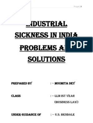 industrial sickness ppt